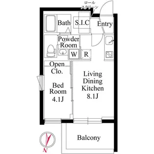 CASA PIAZZA 桜新町【1階】の間取り