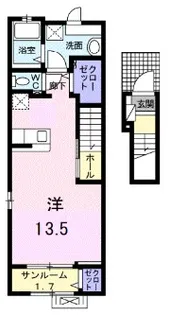 ポント・アルカンシェル【2階】の間取り