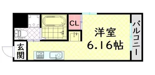 JJコート市岡【3階】の間取り