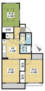 新町ベルメゾン【1階】の間取り