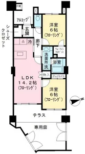 アルシオン聖蹟桜ヶ丘【1階】の間取り
