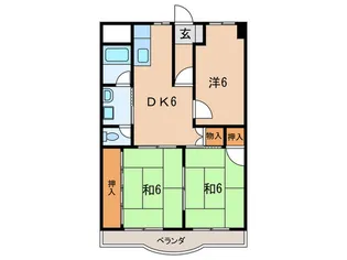 コスモカウンティー【3階】の間取り