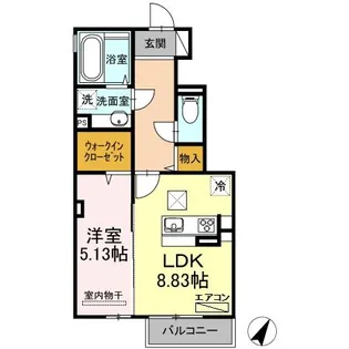 G.H.I【1階】の間取り