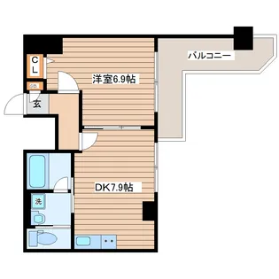 フィットエル仙台一番町【14階】の間取り