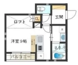 シャトーノールバンブー【2階】の間取り