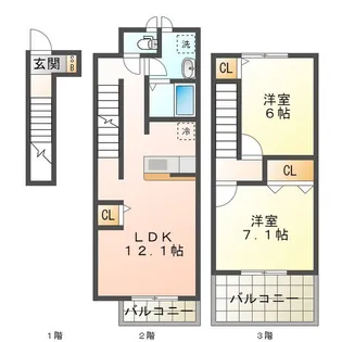 マオリッツ【3階】の間取り