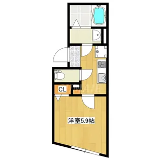 good enough 舟渡【4階】の間取り