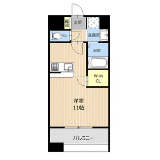 LIBTH味噌天神【2階】の間取り