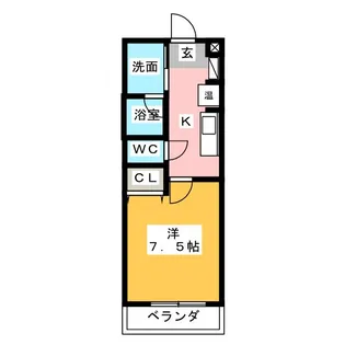 BlueWing鯉江本町【1階】の間取り