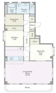 フリージア浅草【2階】の間取り