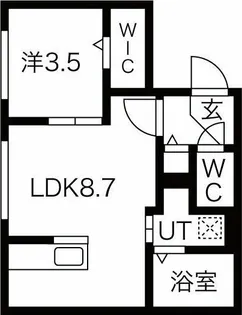 ASTAGE宮の沢(アステージミヤノサワ)【3階】の間取り