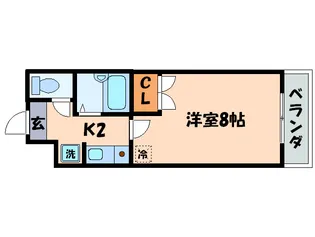 センチュリー玉川【5階】の間取り