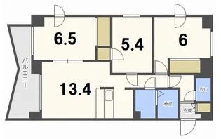 サイラム雅【6階】の間取り