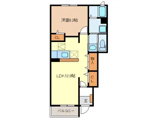 カーサ・中野【1階】の間取り