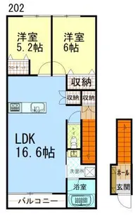 ロシャット木場【2階】の間取り
