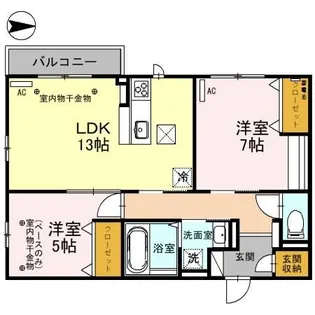 Ciel dage(シエルデイジ)【1階】の間取り