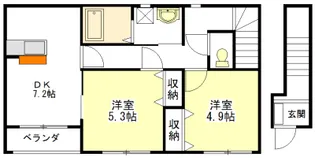 ラッキーコート【2階】の間取り