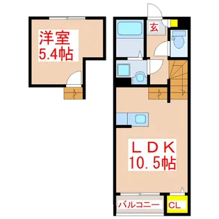 Quralis Aira B棟【2階】の間取り