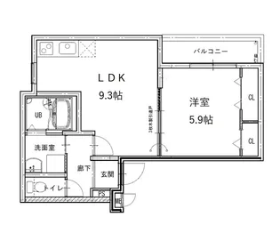 フジパレス加賀屋I番館【3階】の間取り