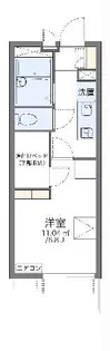 レオパレスヴィクトリア【4階】の間取り
