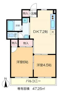 第一日東ハイツ【2階】の間取り