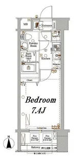 アクサス文京関口【7階】の間取り