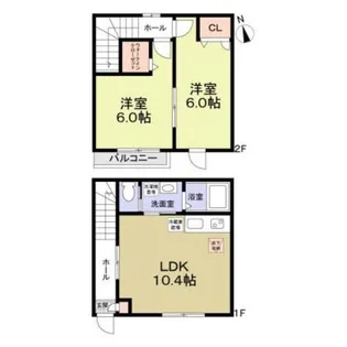 サンライズMINON【2階】の間取り