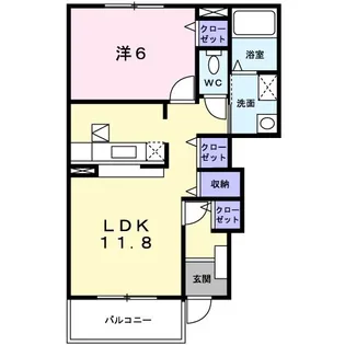 ティファレト【1階】の間取り
