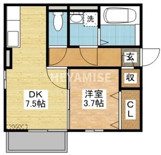 ラ プリミエール エストワール【1階】の間取り