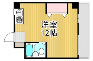 スチューデントルームバラード47【3階】の間取り