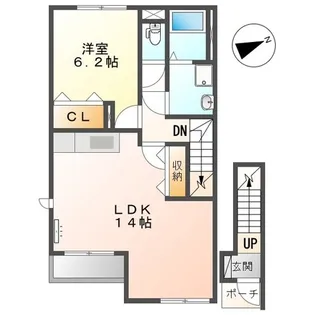 シャインビュー【2階】の間取り