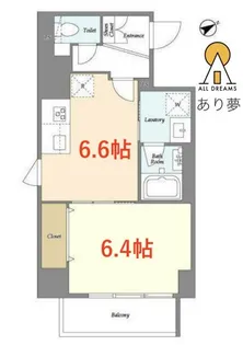 グランカーサ横浜磯子【3階】の間取り