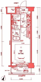 メインステージ新子安3【5階】の間取り