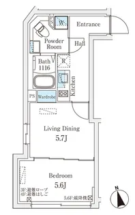 Fika代々木上原【5階】の間取り