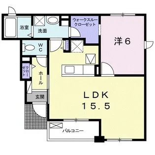 メゾンド 道【1階】の間取り