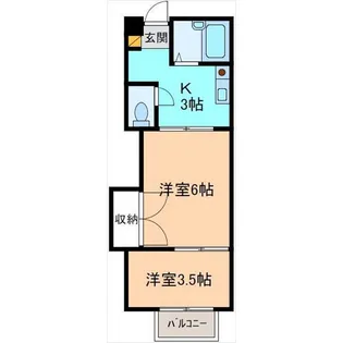 グリーンハイツII【2階】の間取り