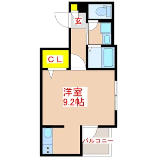 ファインコート上荒田【4階】の間取り