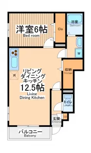 カーサ イデアル【1階】の間取り