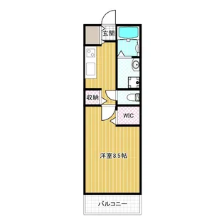 ディオコーポ北花田EAST【1階】の間取り