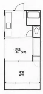 日浦ハイツ【1階】の間取り
