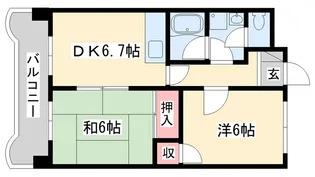 メゾン・DE・OK【1階】の間取り