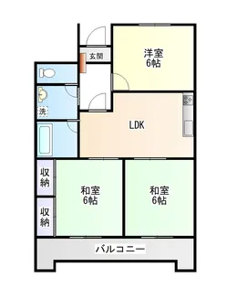 第一グリーンハイツ松縄【2階】の間取り