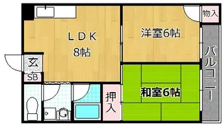 シャルマン星丘【1階】の間取り