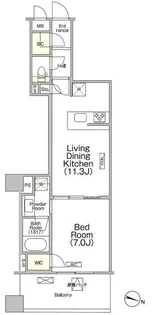 ボヌール日本橋浜町【2階】の間取り