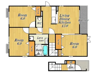 ビアレ ドゥー【2階】の間取り