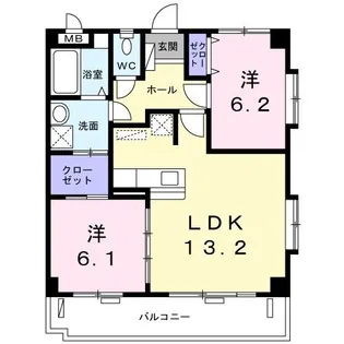 ネオ アンジェーラ【4階】の間取り