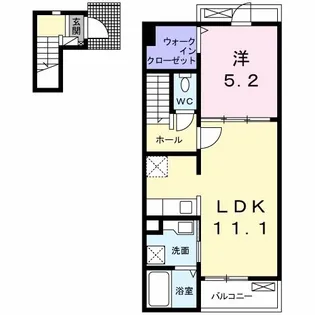 オリーブハウス A【2階】の間取り