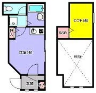 デュオスタジオ【1階】の間取り