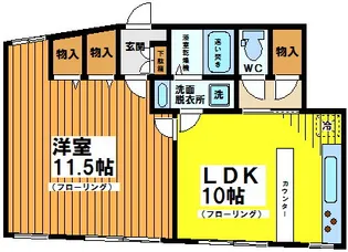 ハナタキプラス【1階】の間取り