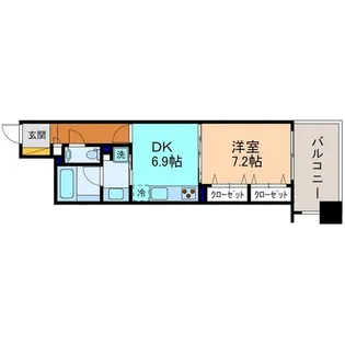 The Court 香林坊【9階】の間取り